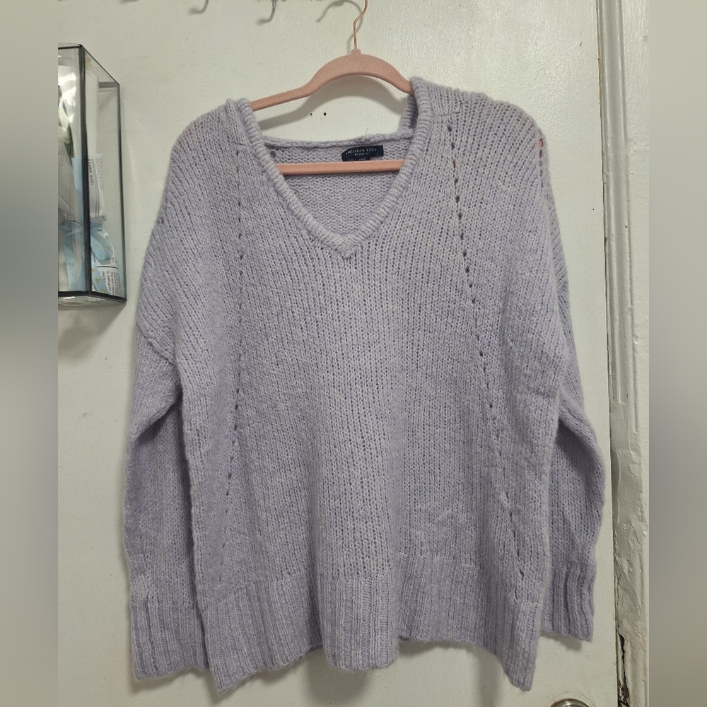 American Eagle Outfitters Women's Purple Sweater